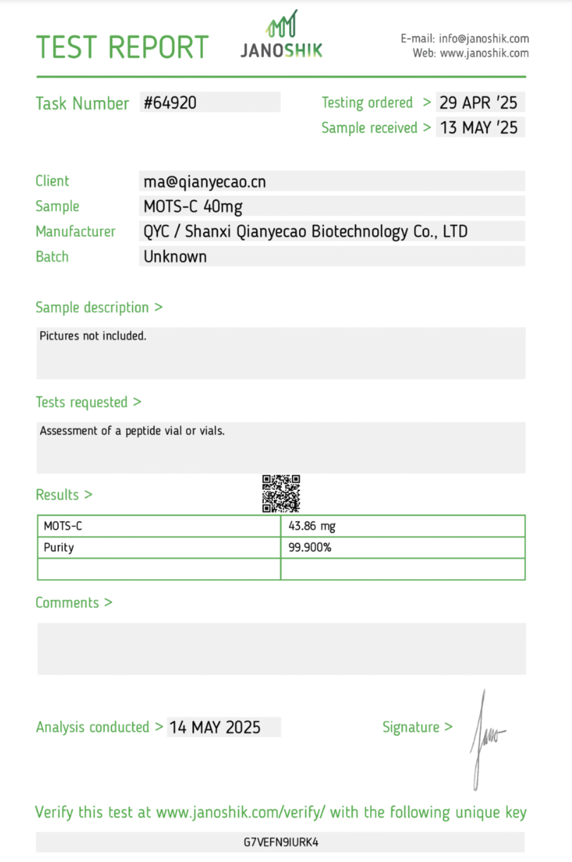 MOTS-c (10mg) GS - Image 3