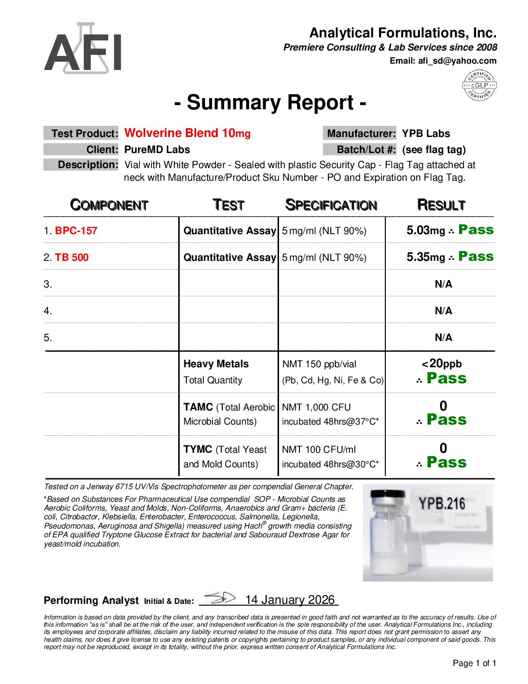 BPC-157 (5mg) / TB-500 (5mg) - Image 3
