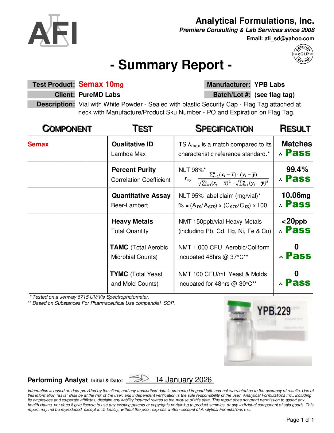 SEMAX (10mg) - Image 3