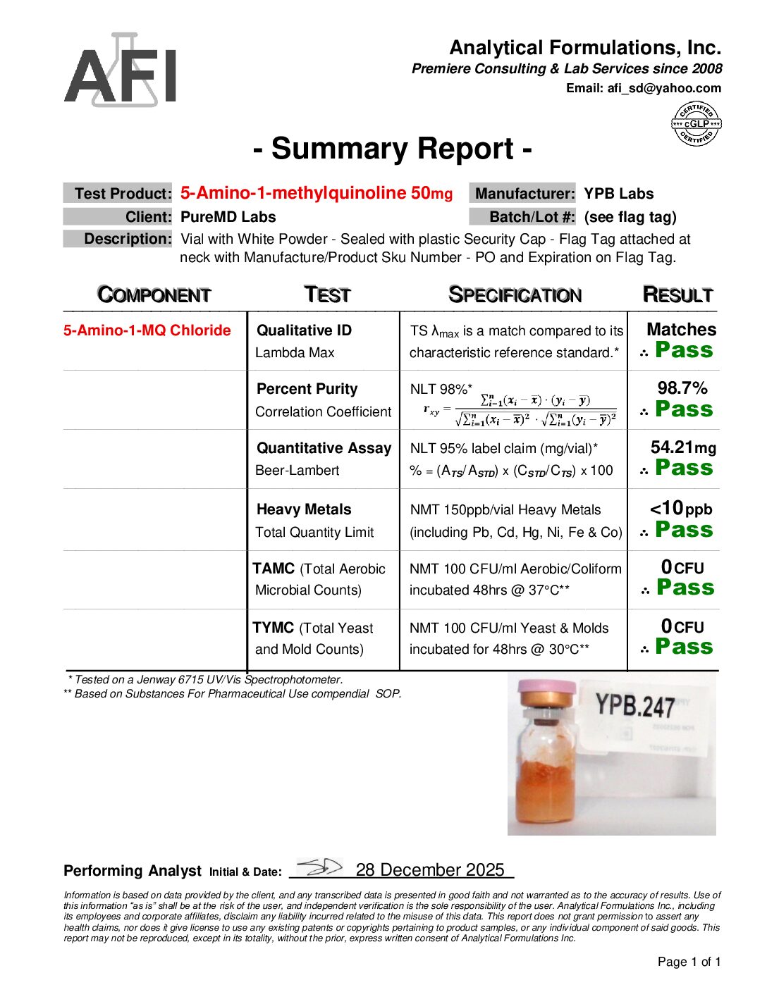 5-Amino-1 mq (50mg) - Image 3